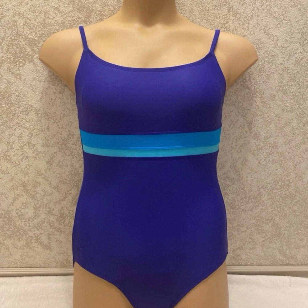 Speedo Women's One-Piece Multicolor Blue Swimsuit